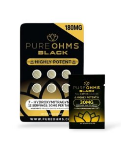 Pure Ohms Black 30mg 7-Hydroxymitragynine Tablets