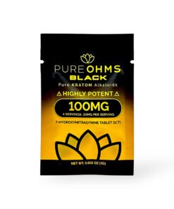 Pure Ohms Black Highly Potent 7-Hydroxymitragynine Tablet 100mg